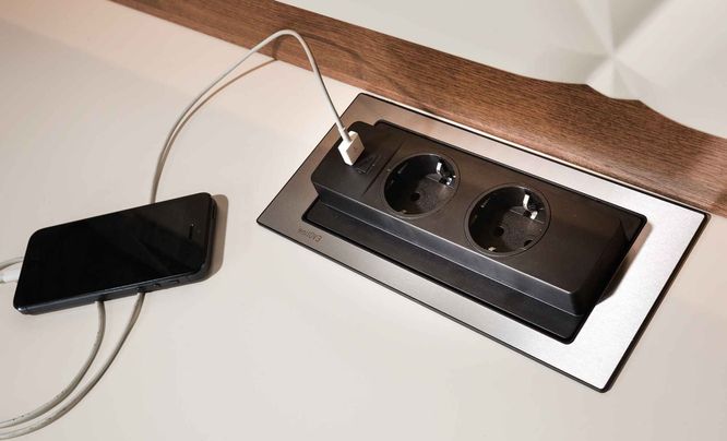 Steckdose mit USB