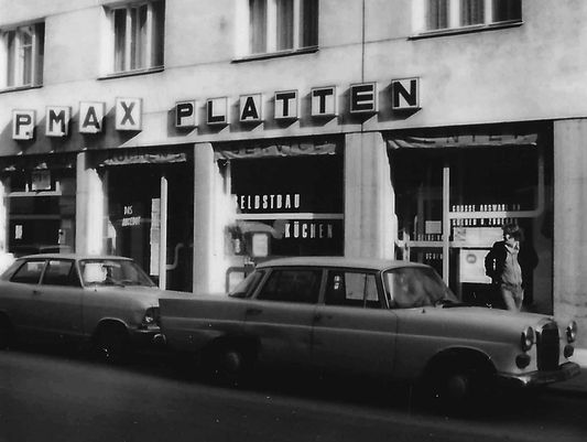 P.MAX Platten Geschäft in den 1960er Jahren.