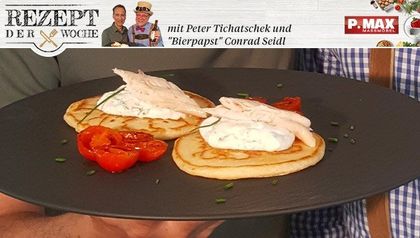 Pancakes mit Räucherforelle
