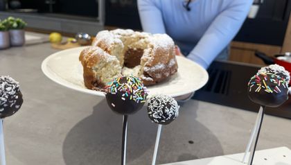 Schoko-Kugeln und Espresso-Schoko-Küchlein