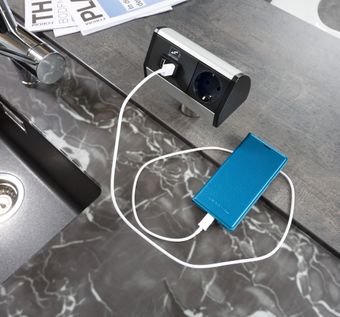 Steckdosenleiste mit USB-Anschluss