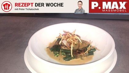 Schweinsmedaillons in Krenkruste