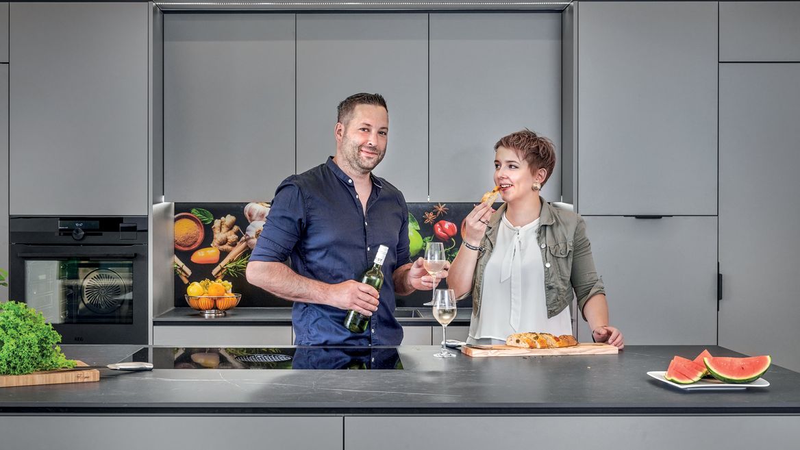 Irene & Hannes in der Küche.