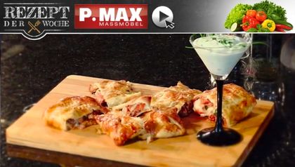 Rezept der Woche: Mozzarella-Paradeiser-Strudel